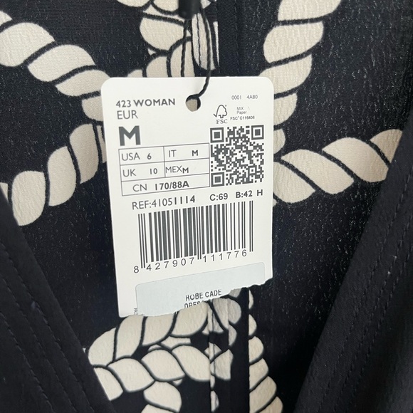 NWT Mango Wrap Midi Dress - Picture 5 of 7